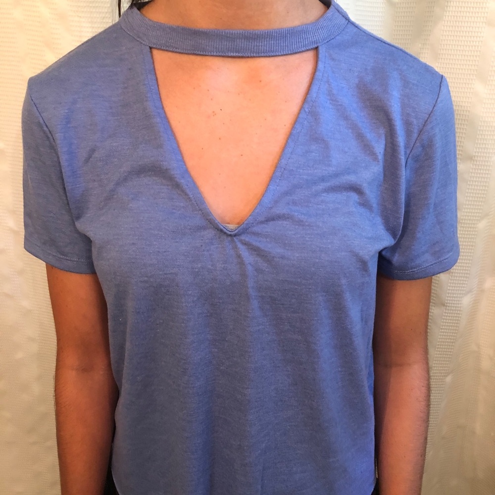 🍂Blue Choker Tee